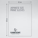 Gamegenic Prime Japanese Sized Sleeves - Size Code PINK - Sleeve Colour Dark Gray 62mmx89mm 60 Sleeves Per Pack