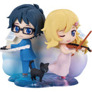Good Smile Company Your Lie in April Qset+ Kaori Miyazono & Kosei Arima Figurine