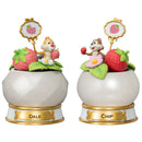 Beast Kingdom Mini D Stage Disney Pocket Plants Series Strawberry Special Edition Set Chip n Dale Figurine