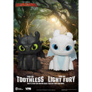 Beast Kingdom Piggy Bank How to Train Your Dragon Series Palm Size Vinyl Functional Figurine Light Fury Figurine