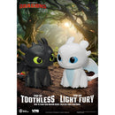 Beast Kingdom Piggy Bank How to Train Your Dragon Series Palm Size Vinyl Functional Figurine Light Fury Figurine