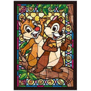 Tenyo Puzzle Disney Chip 'n' Dale Stained Glass Puzzle 266 pieces