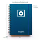 D&D Character Quest Notebook - Heroic Blue Dungeons & Dragons Game