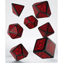 Celtic Black & Red Dice Set