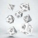 Bright Llama Dice Set - White & Black