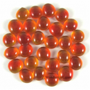 Gaming Stones Crystal Orange Glass Stone Qty 40 in 5 1/2" Tube