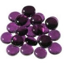 Gaming Stones Crystal Purple Glass Stones Qty 40 in 5 1/2" Tube