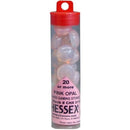 Gaming Stones Crystal Pink Glass Stones Qty 23-27 in 4" Tube