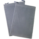 Dice Bag Suedecloth Small Dark Grey