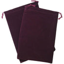 Dice Bag Suedecloth Small Burgundy