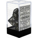 D7-Die Set Dice Translucent Polyhedral Smoke/White 7 Dice in Display