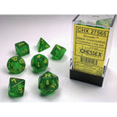 Chessex D7-Die Set Borealis Polyhedral Maple Green/yellow 7-Die Set