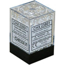 D6 Dice Translucent 12mm Clear/White 36 Dice in Display