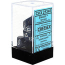 D7-Die Set Dice Speckled Polyhedral Stealth 7 Dice in Display