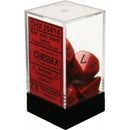 D7-Die Set Dice Opaque Polyhedral Red/Black 7 Dice in Display