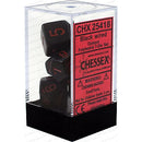 Chessex D7-Die Set  Opaque Polyhedral Black/red 7-Die Set