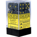 D6 Dice Speckled 16mm Urban Camo 12 Dice in Display