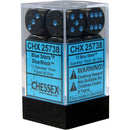 Chessex D6 Speckled 16mm d6 Blue Stars Dice Block 12 dice