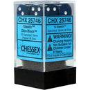 Chessex D6 Speckled 16mm d6 Stealth Dice Block 12 dice