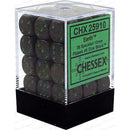 D6 Dice Speckled 12mm Earth 36 Dice in Display