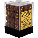 D6 Dice Speckled 12mm Mercury 36 Dice in Display