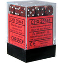 D6 Dice Speckled 12mm Silver Volcano 36 Dice in Display