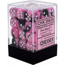 D6 Dice Gemini 12mm Black-Pink/White 36 Dice in Display