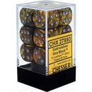 Chessex D6 Lustrous 16mm d6 Gold/silver Dice Block 12 dice