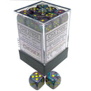 Chessex D6 Festive 12mm d6 Mosaic/yellow Dice Block 36 dice