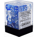 D6 Dice Nebula 12mm Dark Blue/White 36 Dice in Display