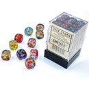 Chessex D6 DiceNebula 12mm d6 Primary/blue Luminary Dice Block 36 dice