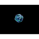 Chessex D20 Dice Gemini Mini-Polyhedral Black-Grey/green d20