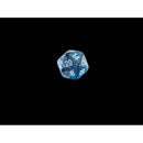 Chessex D20 Dice Gemini Mini-Polyhedral Steel-Teal/white d20