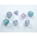 Chessex D7-Die Set Nebula Mini-Polyhedral Wisteria/white