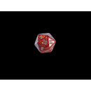 Chessex D20 Dice Scarab Mini-Polyhedral Scarlet/gold d20