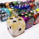 BULK D6 Dice Assorted Loose Gemini 16mm with Pips 50 Dice in Bag
