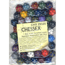 BULK D20 Dice Assorted Loose Speckled Polyhedral 50 Dice in Bag