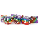 MDG Polyhedral Resin Dice Set - Translucent Rainbow