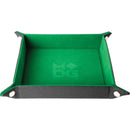 Fanroll By Metallic Dice Games MDG Velvet Folding Dice Tray - Green 10"x10"