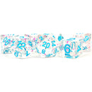 MDG Digital Resin Dice Set 16mm - Clear Confetti