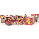MDG Digital Resin Dice Set 16mm - Particle Dice: Red/Black