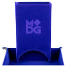 Fanroll By Metallic Dice Games MDG - Fold Up Velvet Dice Tower Blue