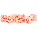 MDG Resin Flash Dice Set 16mm Polyhedral - Red