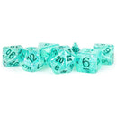 MDG Resin Flash Dice Set 16mm Polyhedral - Teal