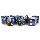 MDG Resin Eternal Polyhedral Dice Set 16mm - Blue/Black