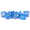 Fanroll By Metallic Dice Games MDG Acrylic 16mm Polyhedral Dice Set - Stardust Blue