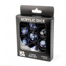 Fanroll By Metallic Dice Games MDG Stardust Galaxy 16mm Acrylic Dice Set