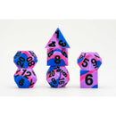 Fanroll By Metallic Dice Games MDG 16mm Pride Sharp Edge Silicone Rubber Poly Dice Set - Bisexual