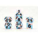 Fanroll By Metallic Dice Games MDG 16mm Pride Sharp Edge Silicone Rubber Poly Dice Set - Transgender