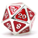 D20 Die Hard Dice Metal - Mythica Platinum Ruby Single